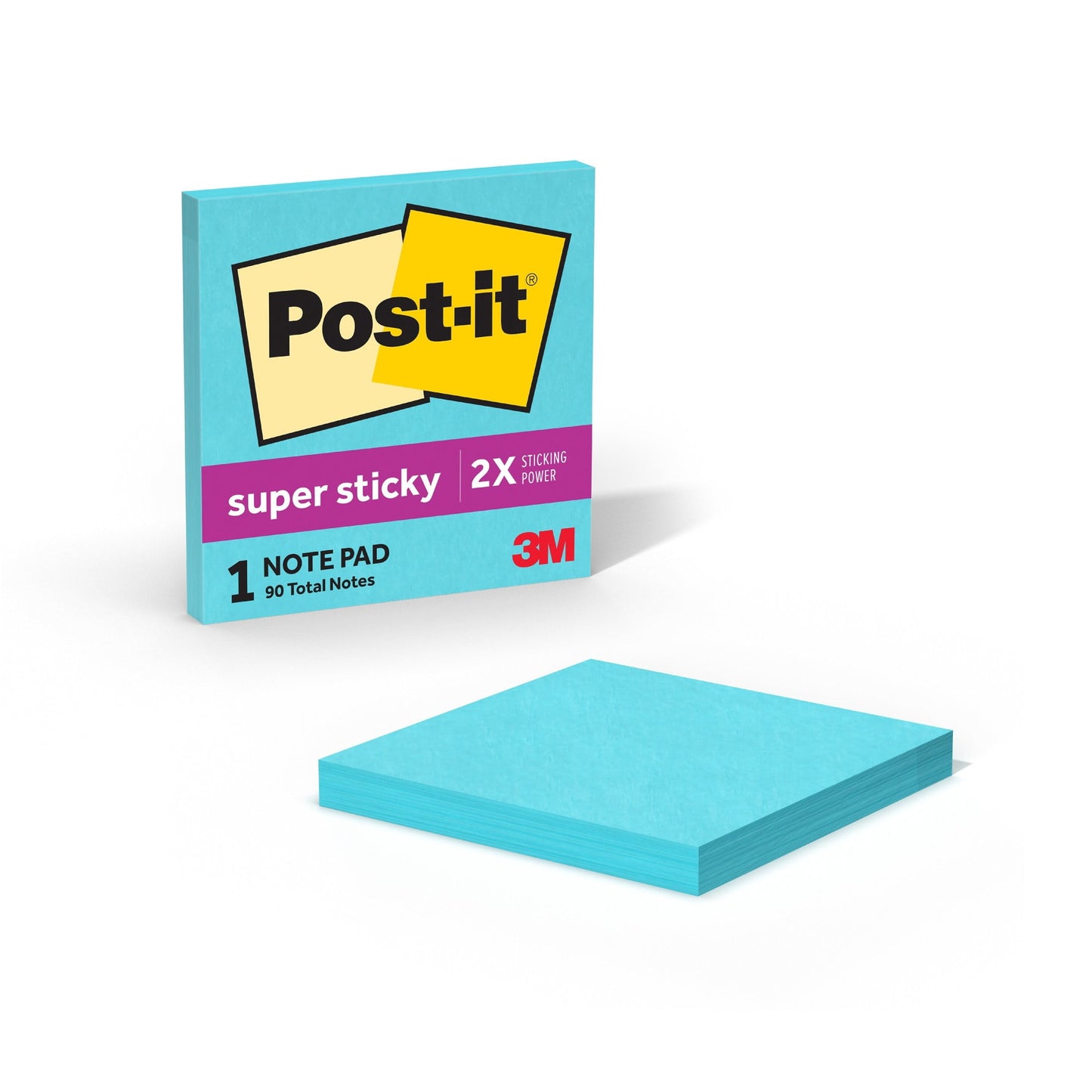 Pad of square sticky notes