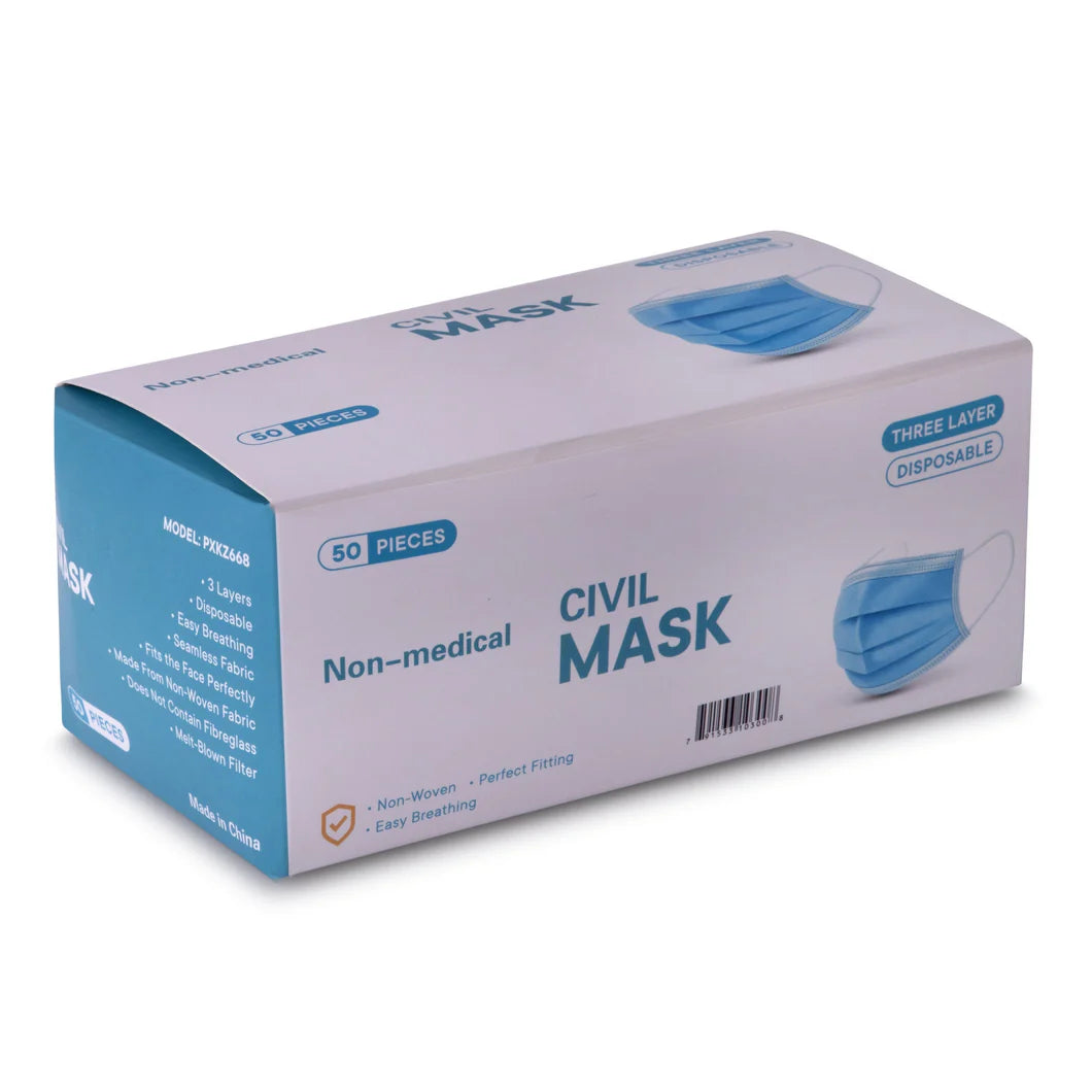 Disposable Face Masks (Box of 50)
