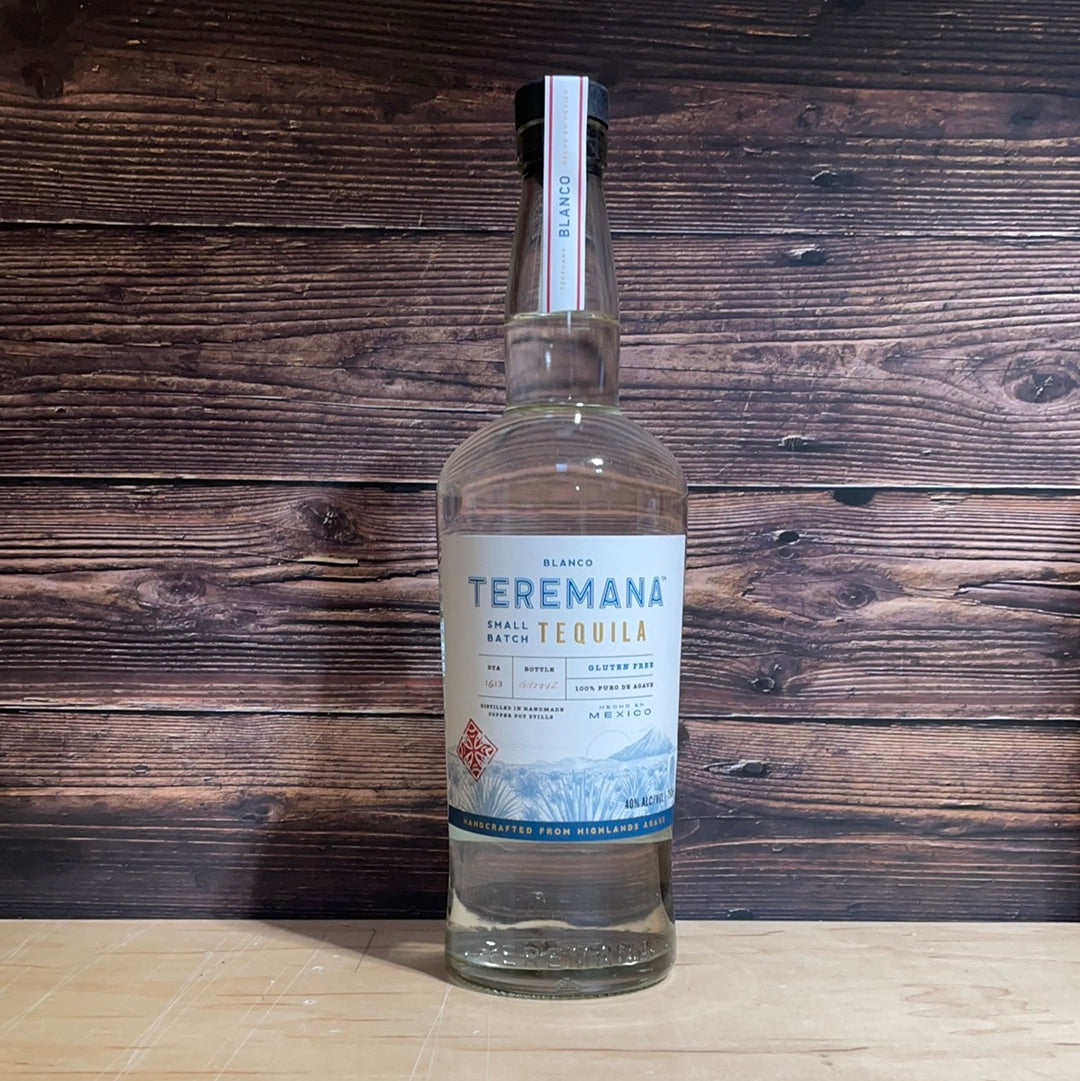 Teremana Blanco Tequila bottle detail