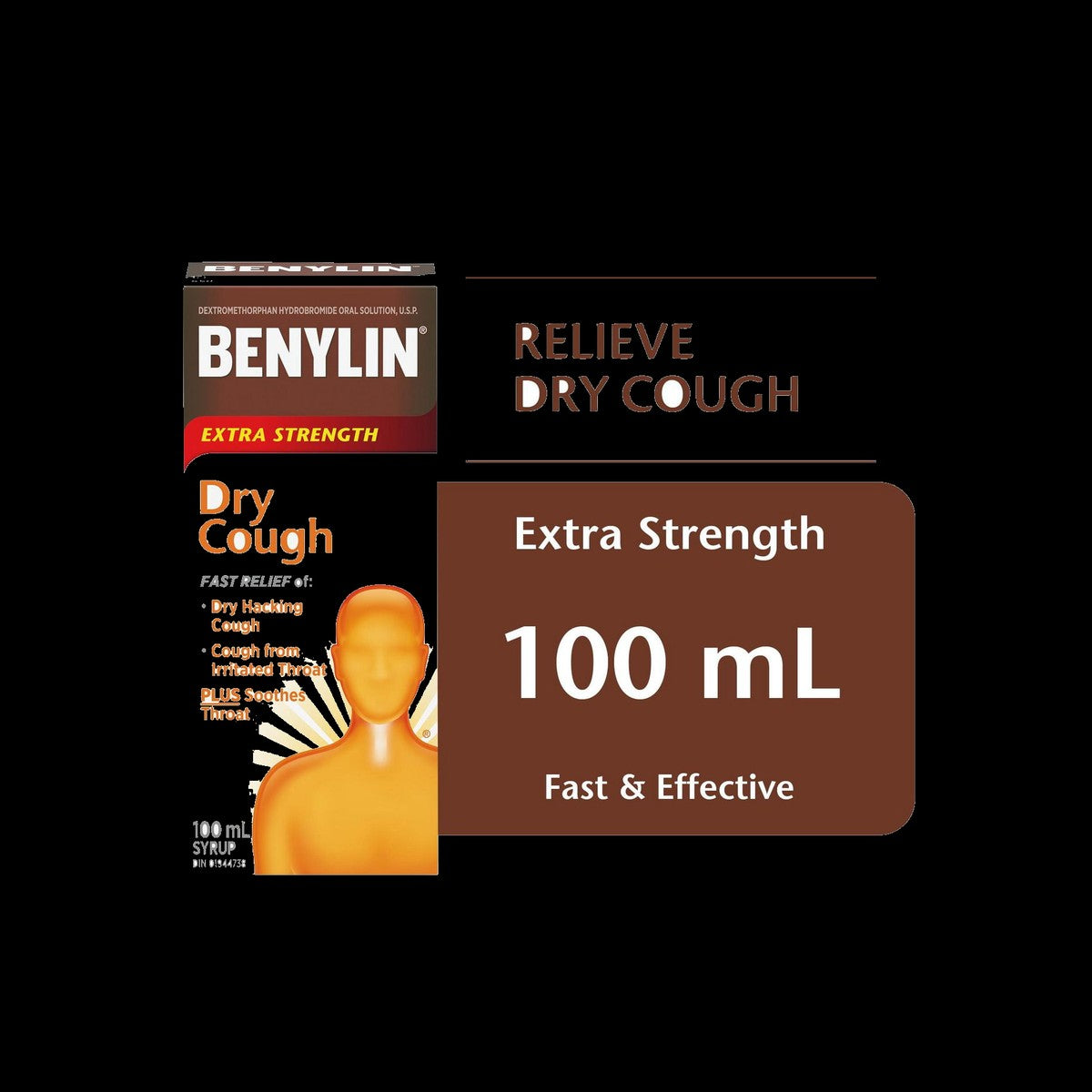 Benylin Extra Strength Dry Cough Syrup 100ml