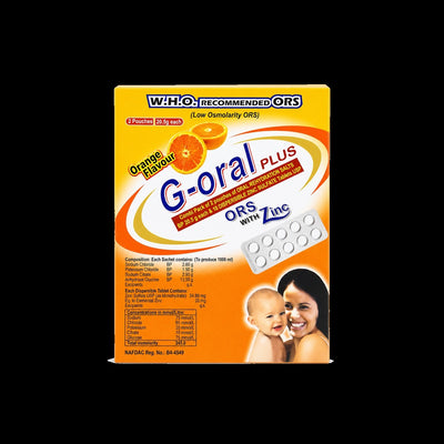 ORS + Zinc Kit — Oral Rehydration Salts (2 Sachets + 10 Zinc Tablets)
