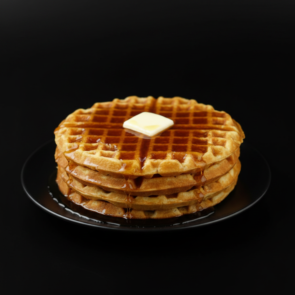 Waffles with Maple Syrup