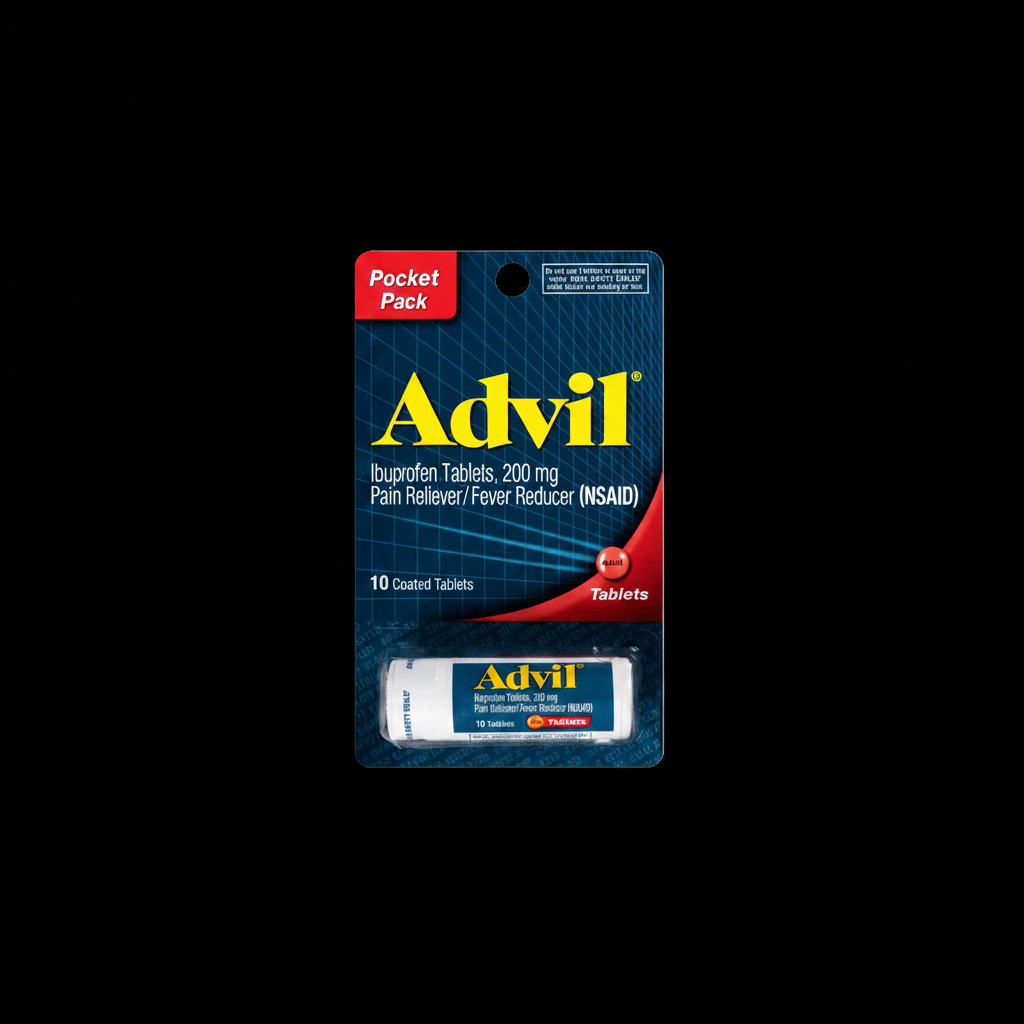 Advil 10-Count 200mg Ibuprofen Pain Reliever and Fever Reducer