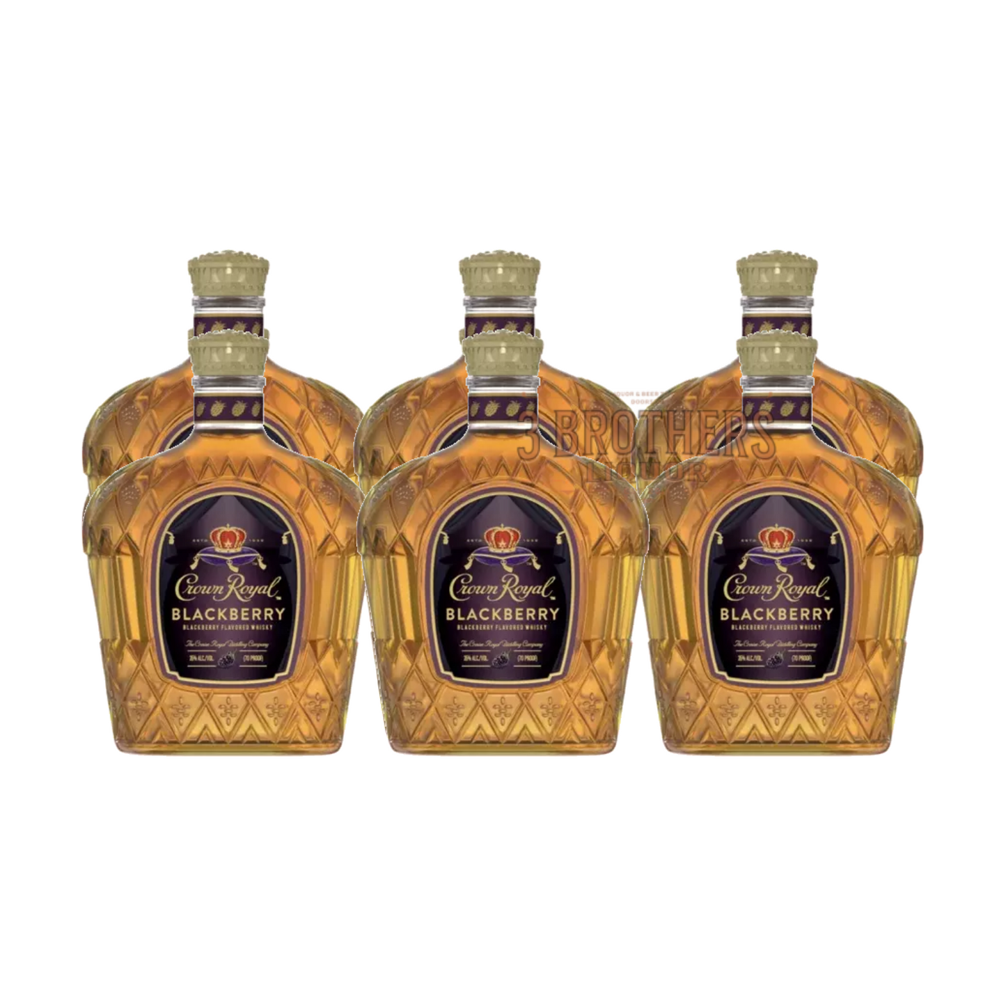 Crown Royal Blackberry mini shot detail
