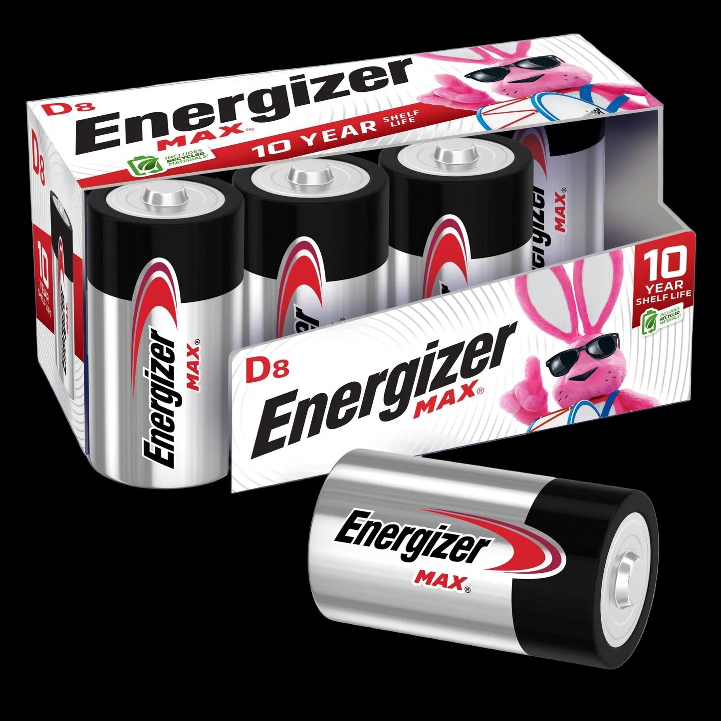 Energizer MAX Alkaline D Batteries (8-Pack)