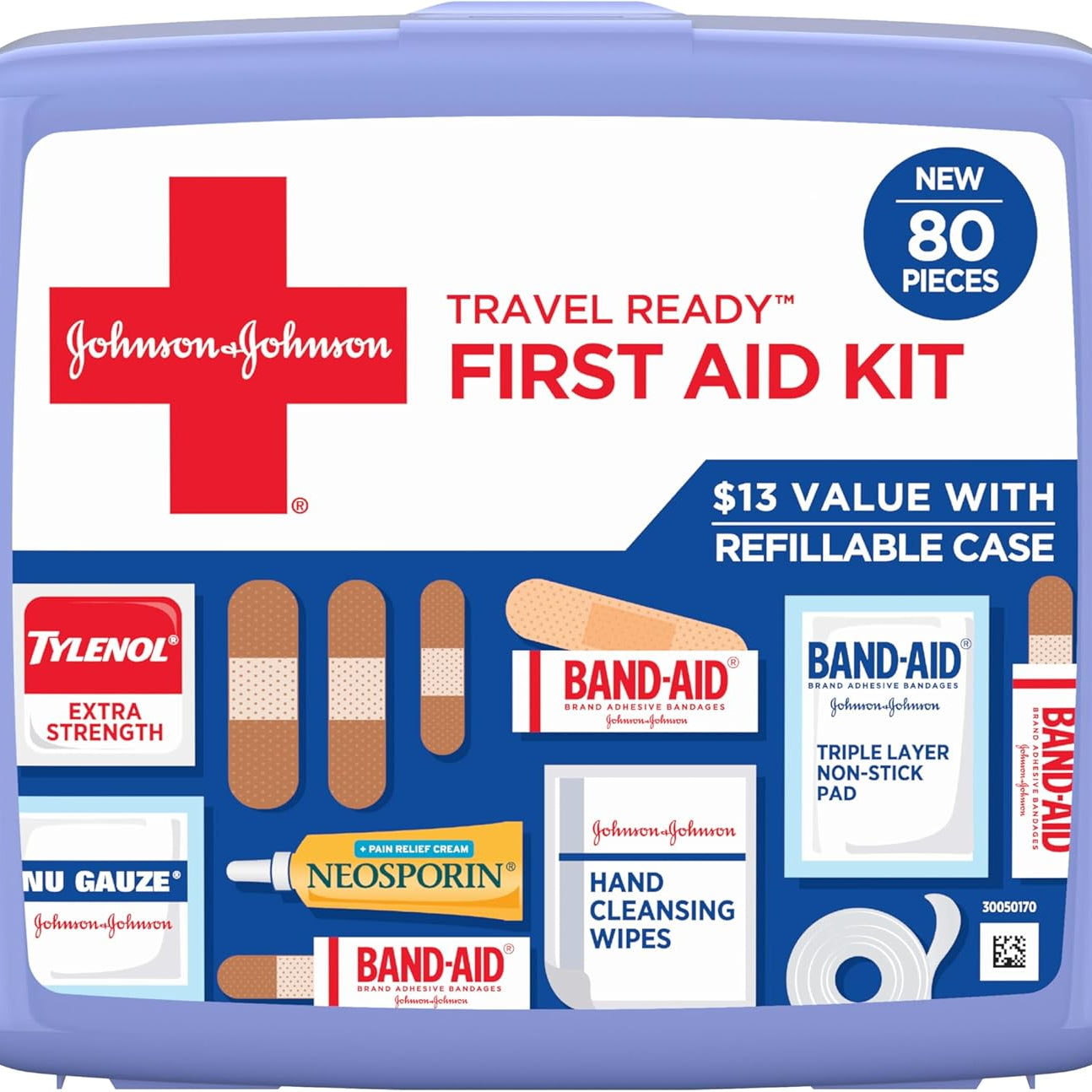 BAND-AID Travel Ready First Aid Kit - front