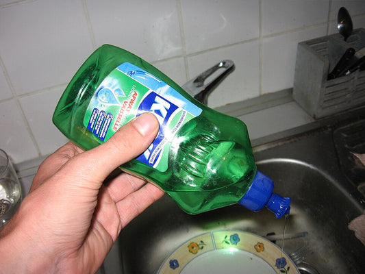 Dishwashing liquid bottle