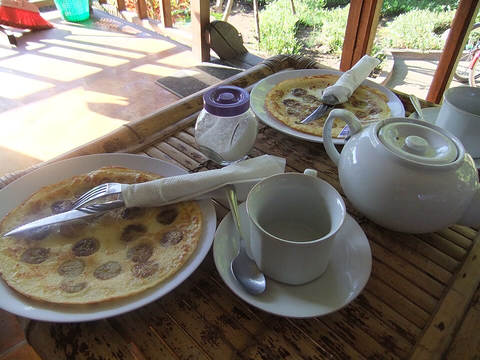 Pancakes with banana