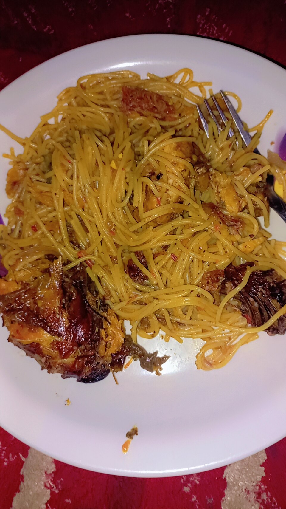 Jollof spaghetti