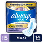 Pack of overnight maxi pads with wings
