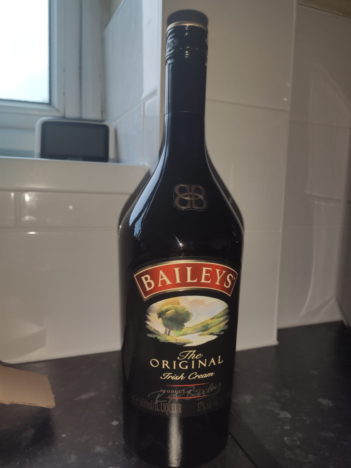1 litre bottle of Baileys The Original Irish Cream liqueur