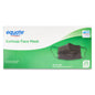 Box of black disposable earloop face masks