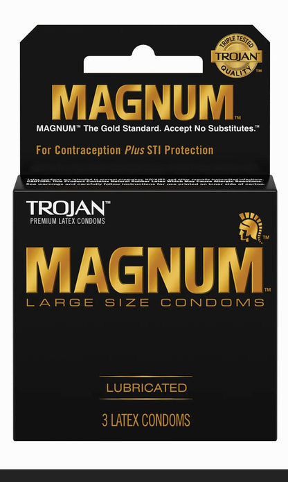 Trojan Magnum Extra Large Condums - 3 Pack