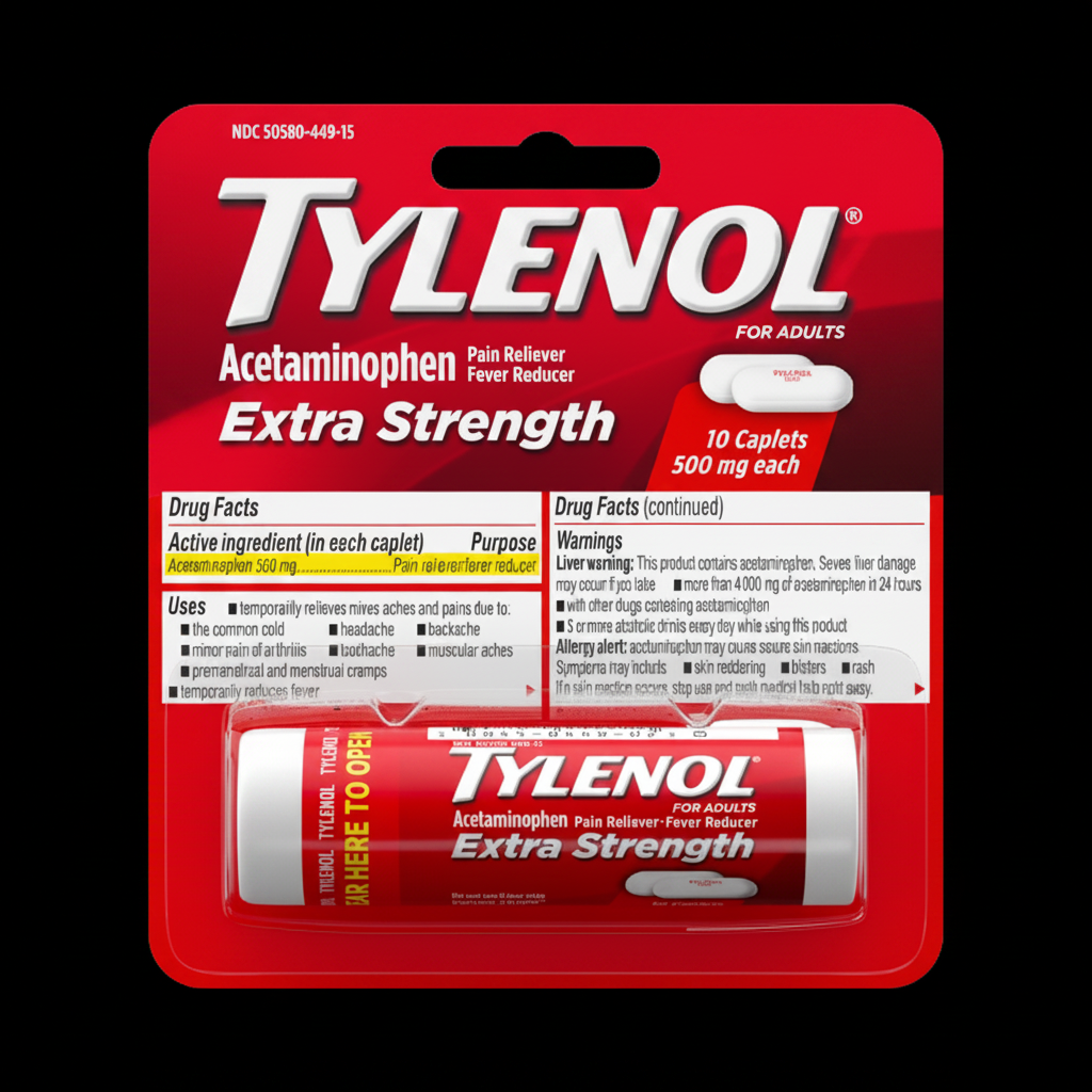 Tylenol Extra Strength Pain Reliever Caplets - Acetaminophen - 10ct