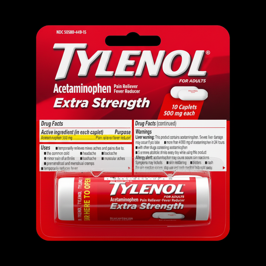 Tylenol Extra Strength Pain Reliever Caplets - Acetaminophen - 10ct