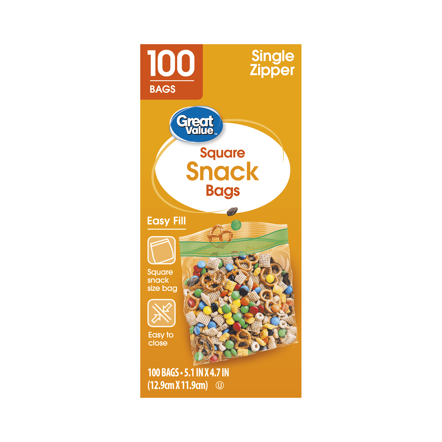 Box of zipper snack bags