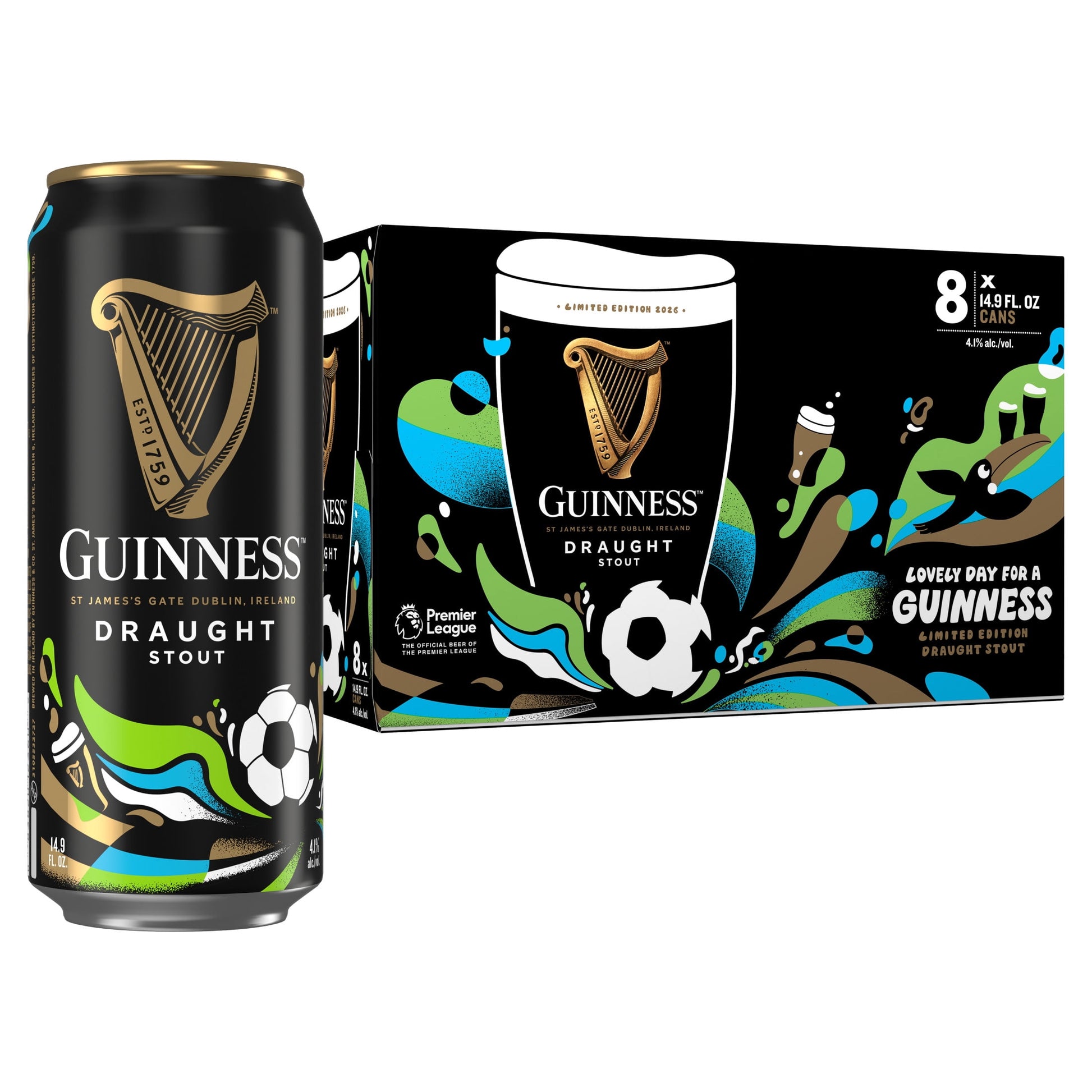 Guinness Draught stout 8-pack of 14.9 fl oz cans