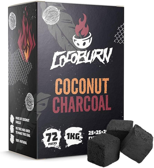 Natural Coconut Hookah Charcoal Cubes (24pc)