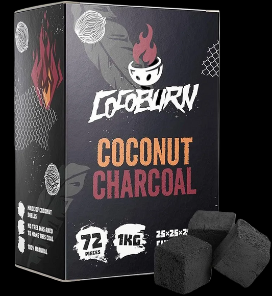 Natural Coconut Hookah Charcoal Cubes (24pc)