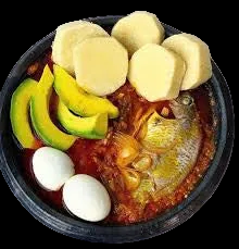 Ampesi with Garden Egg Stew