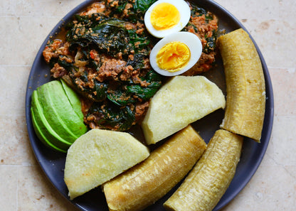 Yam & Kontomire Stew