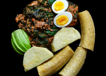 Yam & Kontomire Stew