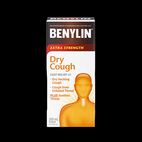 Benylin Extra Strength Dry Cough Syrup 250mL