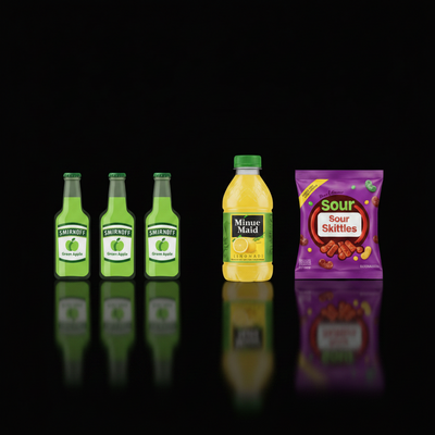 Pre Game Special (18+) — Alcohol, Soft Drinks, & Snack