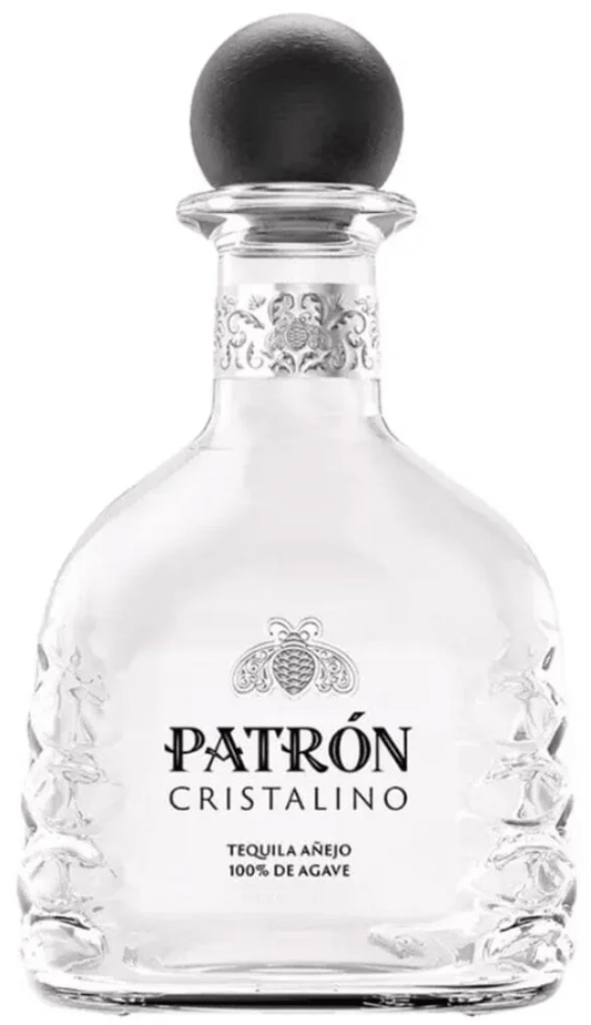 Patrón Cristalino Tequila Añejo 750ml bottle