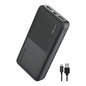 Slim portable power bank with dual USB ports