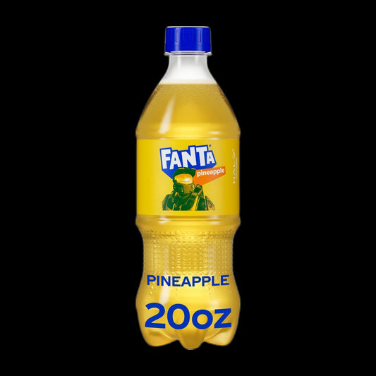 Alvaro pineapple malt bottle on black background