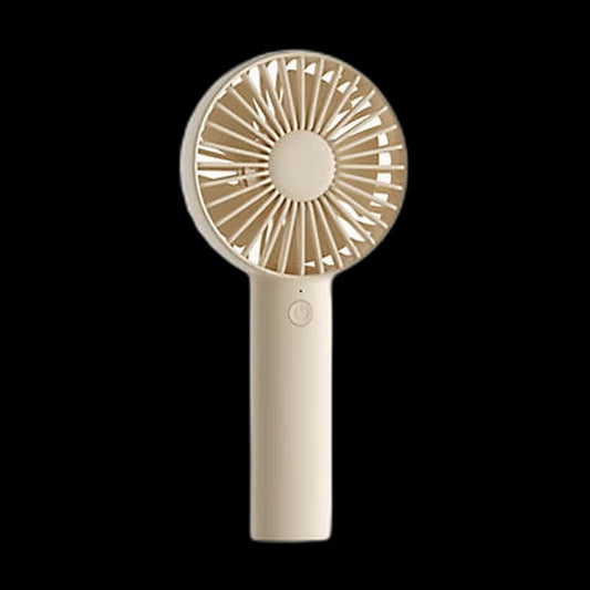 Rechargeable portable fan on black background