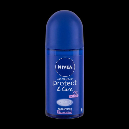 Nivea roll-on deodorant on black background