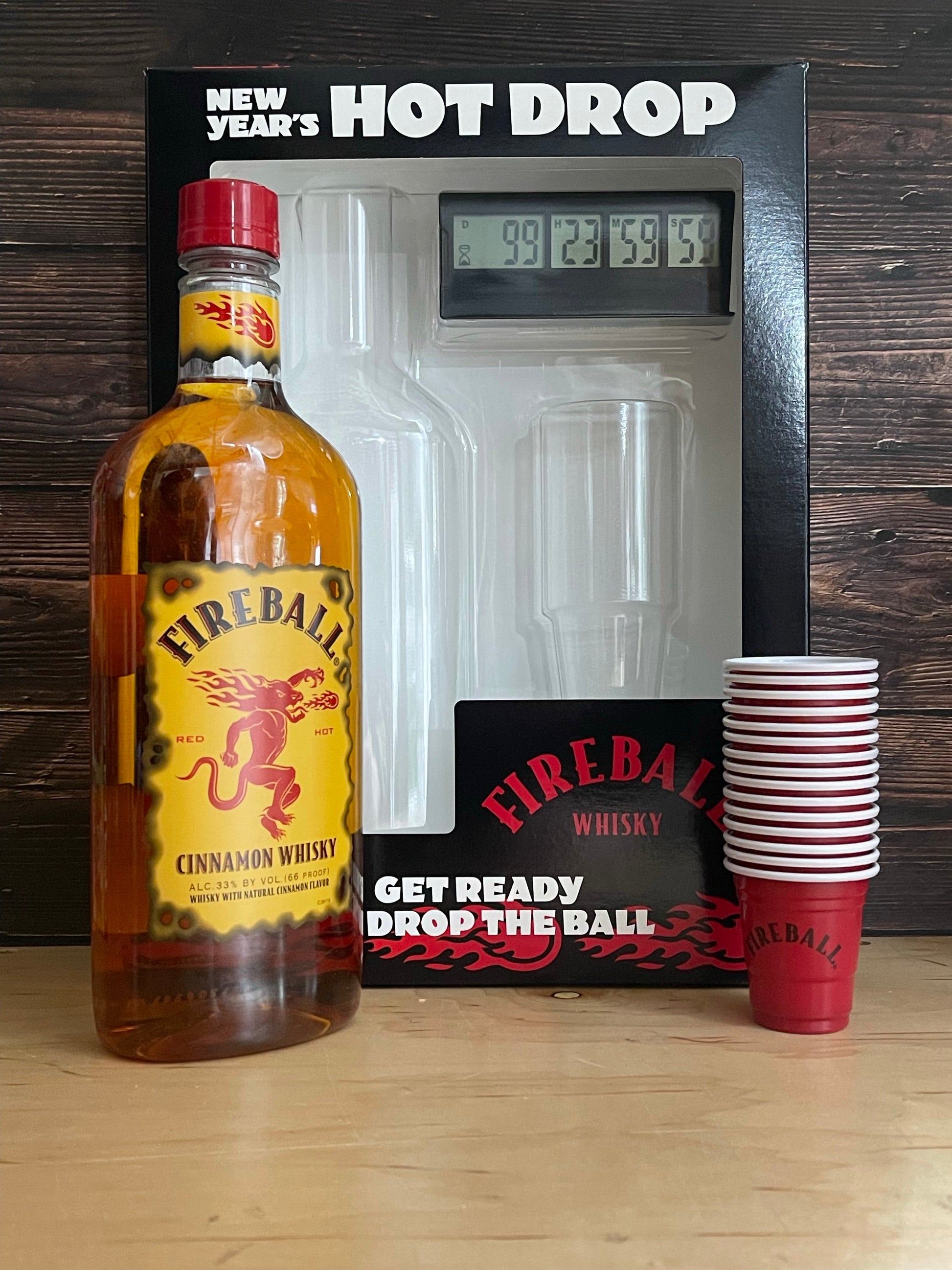 Fireball NYE gift set contents