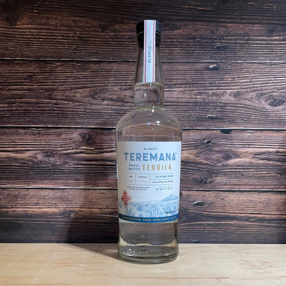 Teremana Blanco Tequila bottle detail
