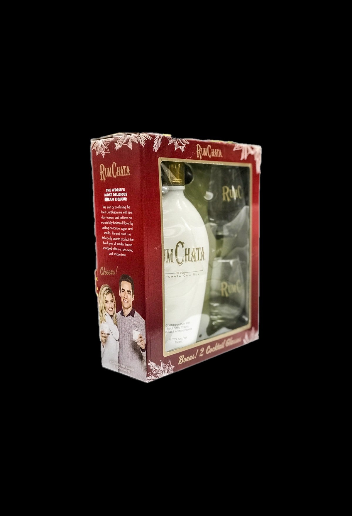 RumChata Gift Set with 2 Cocktail Glasses (Limited Edition)