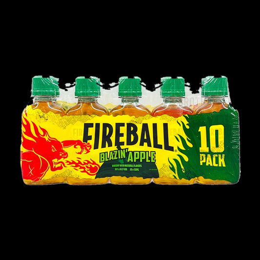 Fireball Blazin Apple Whiskey Mini Shots (10 × 50ml)