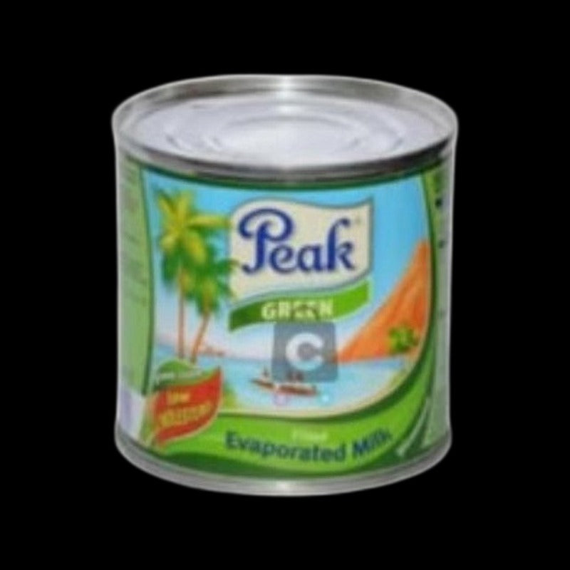 Peak skimmed evaporated milk tin