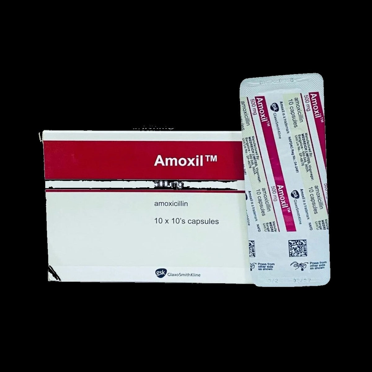 Amoxicillin 500mg Capsules (10 Pack)