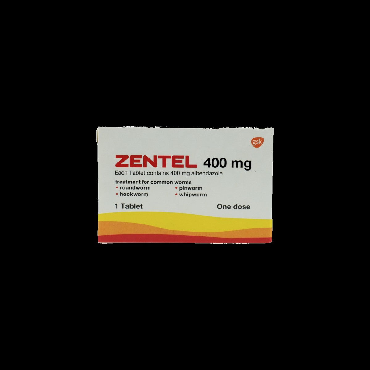 Zentel Albendazole 400mg Worm Expeller (Single Dose Tablet)