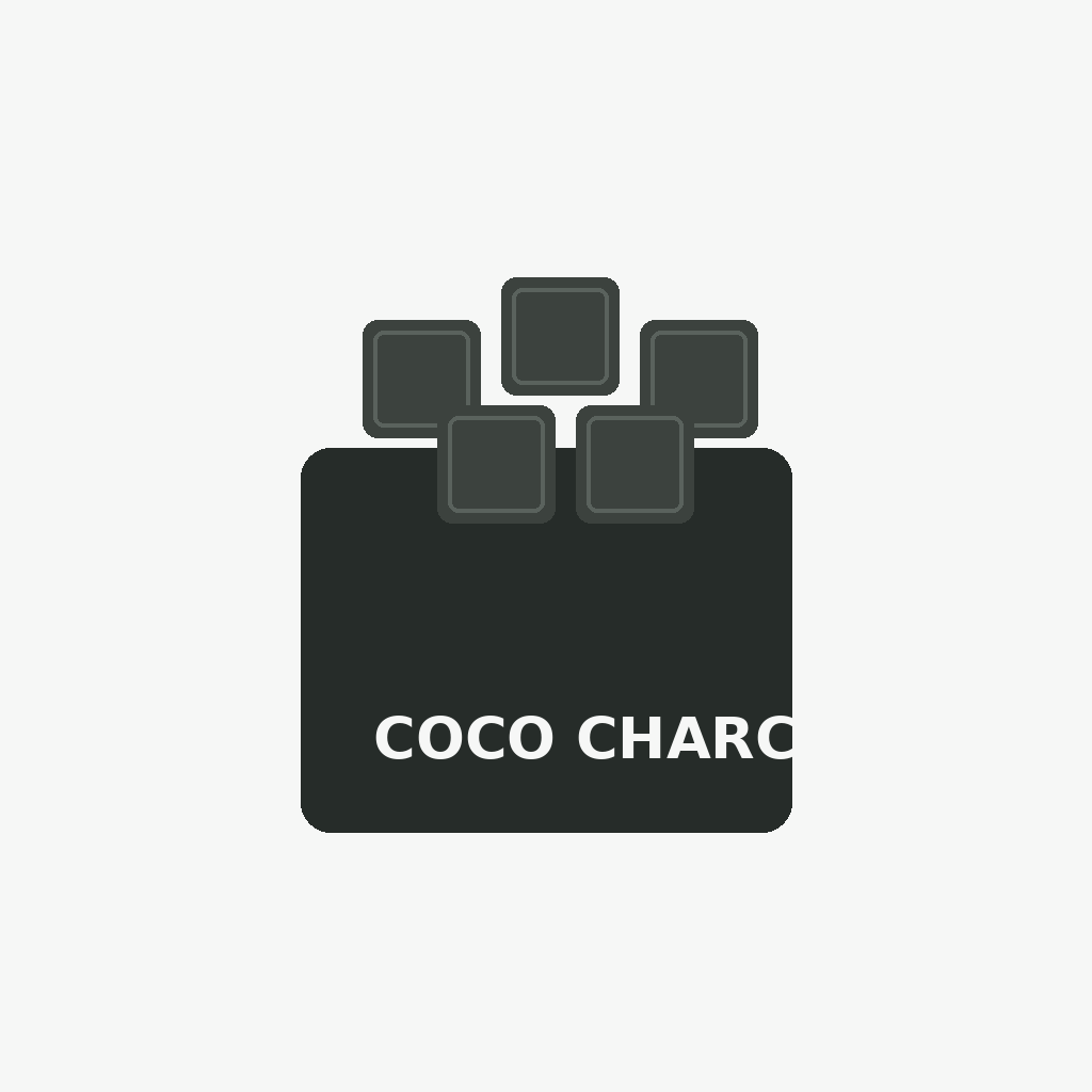 Pack of 24 natural coconut charcoal cubes for hookah
