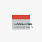 Pack of 50 pre-cut hookah foil sheets