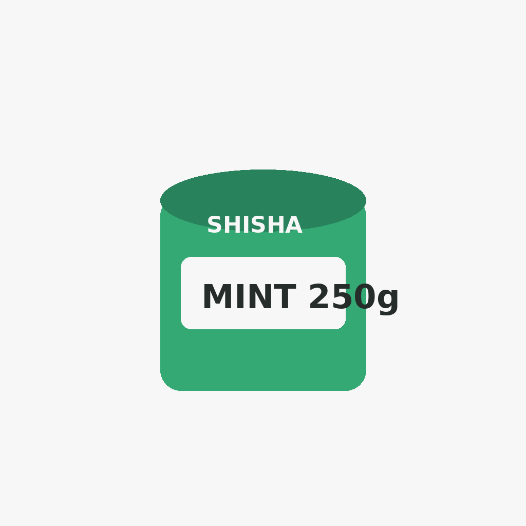 250 g jar of mint herbal shisha